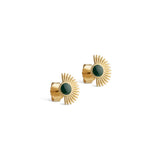 ENAMEL Copenhagen Soleil Studs - Petrol Green