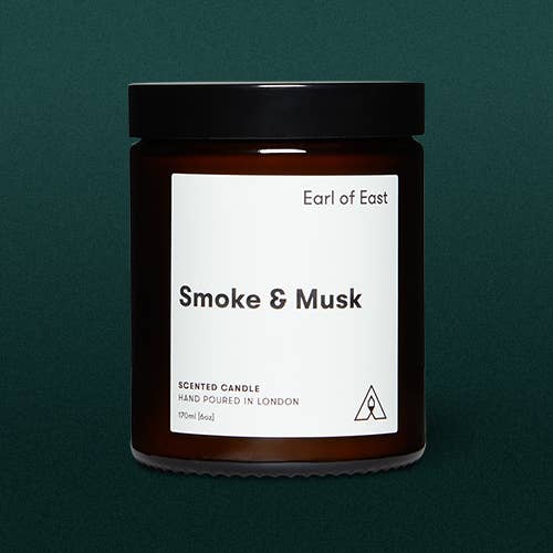 Earl of East Smoke & Musk | Soy Wax Candle 170ml [6oz] Front
