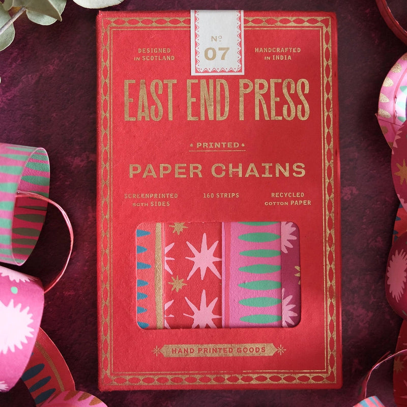 East End Press Colourful Christmas Paper Chain Kit