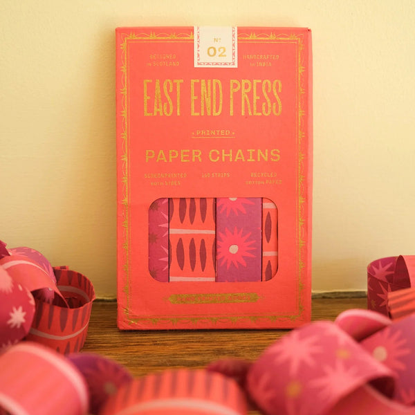 East End Press Pink & Red Paper Chain Kit
