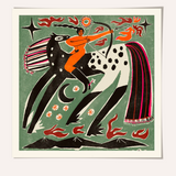 Enikő Eged - Cowgirl Ponytail Framed Print