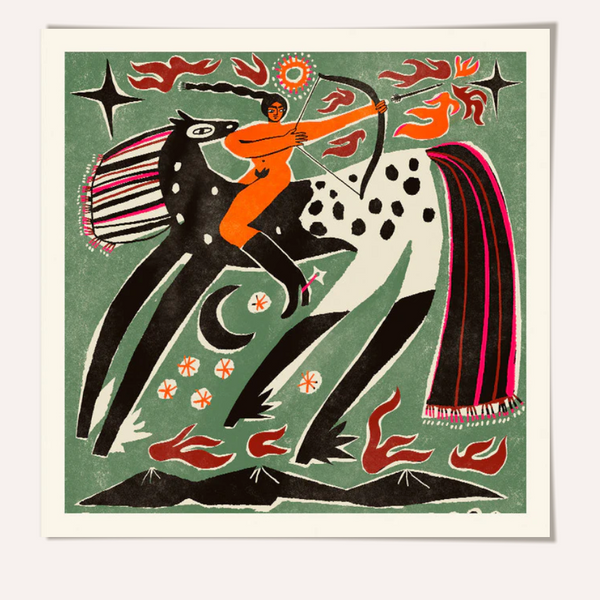 Enikő Eged - Cowgirl Ponytail Framed Print