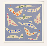 Enikő Eged - Folk Birds Framed Print