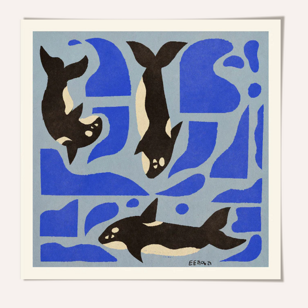 Enikő Eged - Orca Framed Print