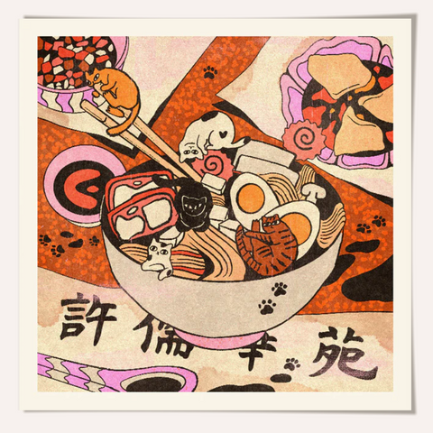 Enikő Eged Ramen Playground Framed Print