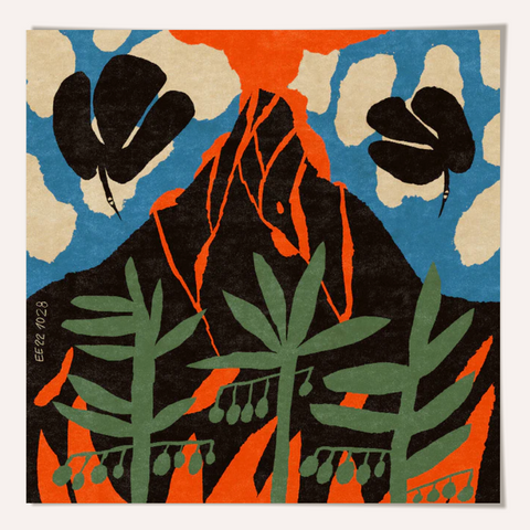 Enikő Eged Volcano Framed Print