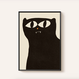 Eniko Eged Black Cat Framed Print