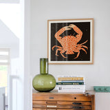 Eniko Eged Framed Print - Spotted Calico Crab mock up