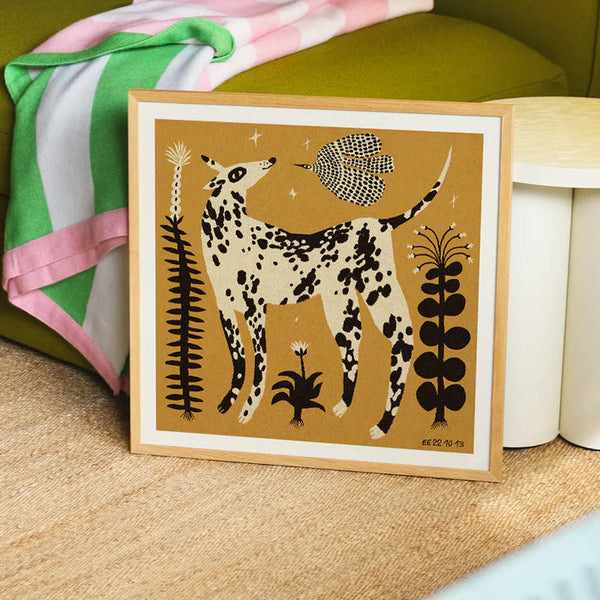 Eniko Eged Framed Print - Spotted Dog display