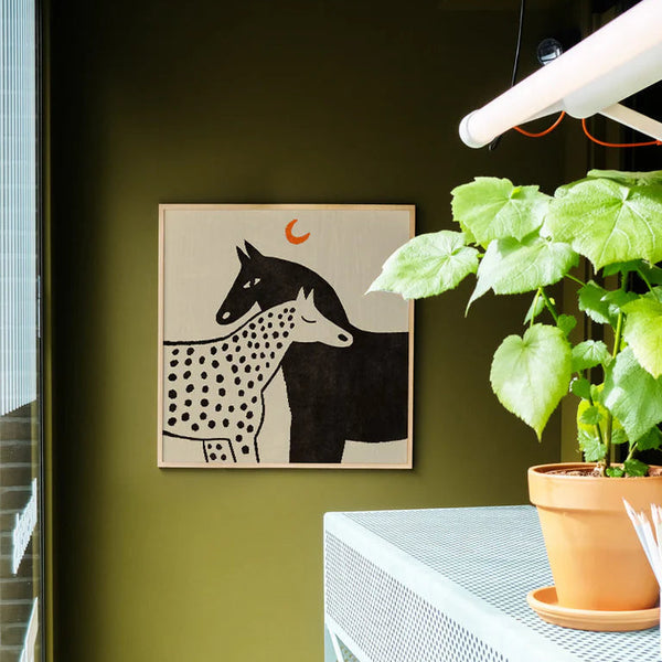 Eniko Eged Framed Print - Under the Moon on wall