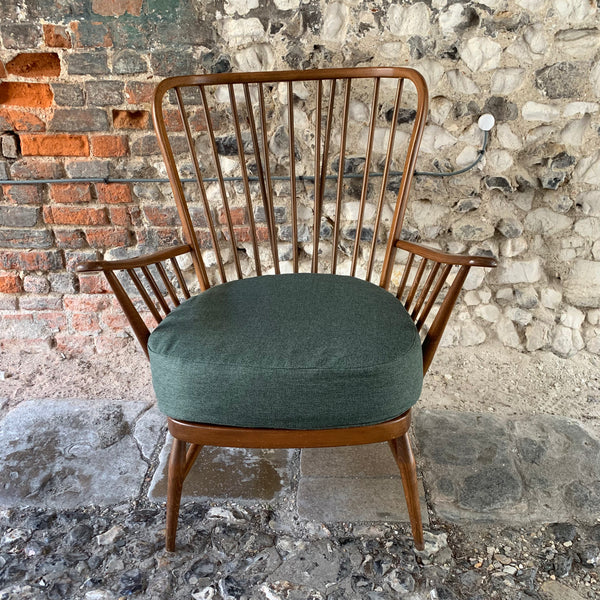 Ercol Lounge Chair Elm Front