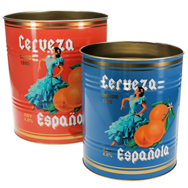 Extra Large Vintage Inspired Storage Tins - Cerveza