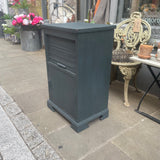 Vintage painted cupboard right side view 