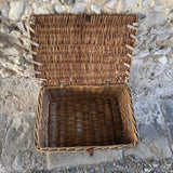 Vintage Postal Wicker Basket