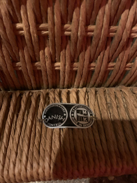 Mid Century Rattan Stool