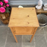 Antique Pine Bedside Cabinet