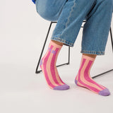 Billy Belt Women's 'Amour' Cotton Socks in Salmon & Pink