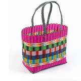 Fairtrade Woven Basket - Large Fushia