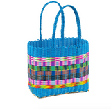 Fairtrade Woven Basket - Small Blue