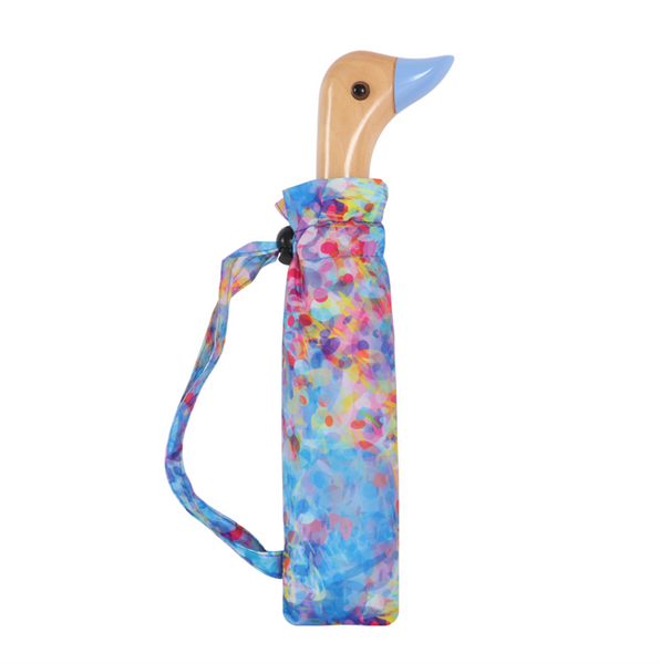 Floral Duck Head Umbrella - Blue 1