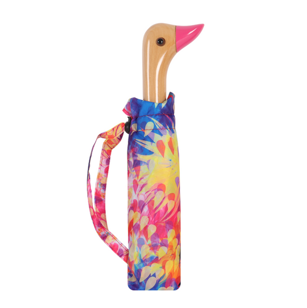 Floral Duck Head Umbrella - Pink 1