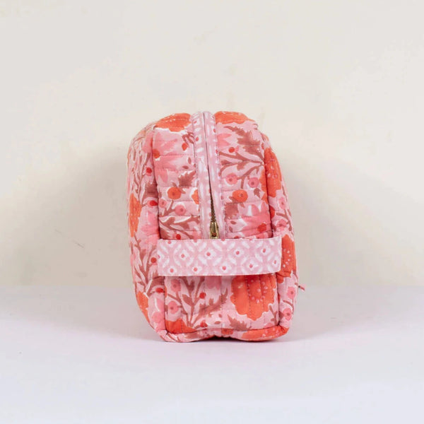 Floribunda Wash Bag - Vintage pink