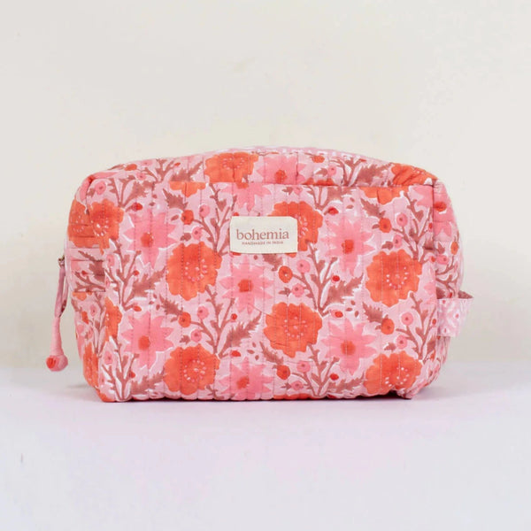 Floribunda Wash Bag - Vintage pink