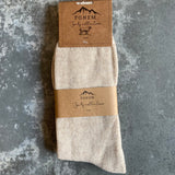 Fonem Men's Socks - Beige Front