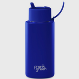 Frank Green Ceramic Reusable Bottle - Blue Carbon (1 Litre)