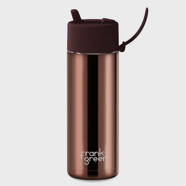 Frank Green Ceramic Reusable Bottle - Chocolate Chrome (595ml)