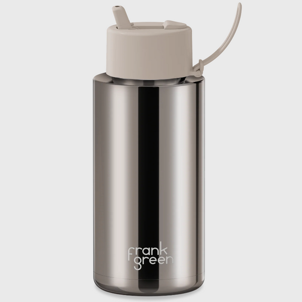 Frank Green Ceramic Reusable Bottle - Chrome Moon Dust