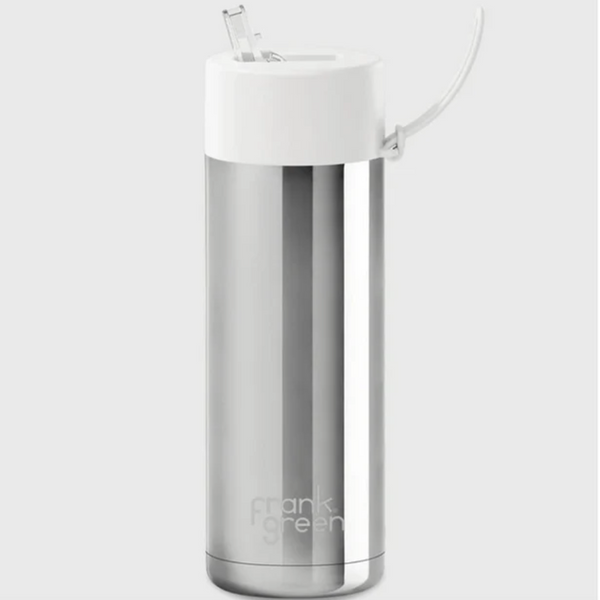 Frank Green Ceramic Reusable Bottle - Cloud Chrome (595ml)
