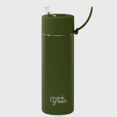 Frank Green Ceramic Reusable Bottle - Khaki (595)