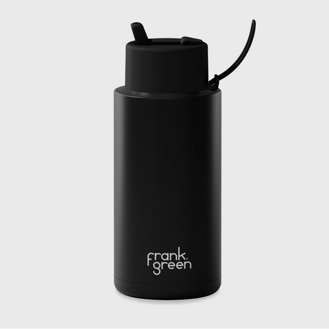 Frank Green Ceramic Reusable Bottle - Midnight (1 Litre)
