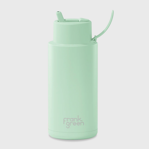 Frank Green Ceramic Reusable Bottle - Mint (1 L)