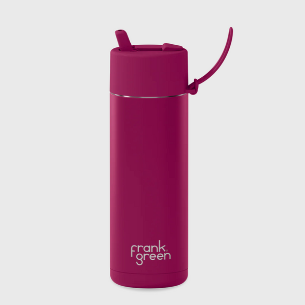 Frank Green Ceramic Reusable Bottle Base - Berry (595ml)
