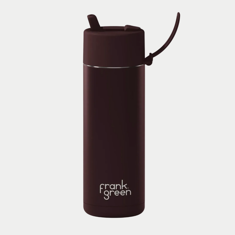 Frank Green Ceramic Reusable Bottle Base - Chocolate (595ml)