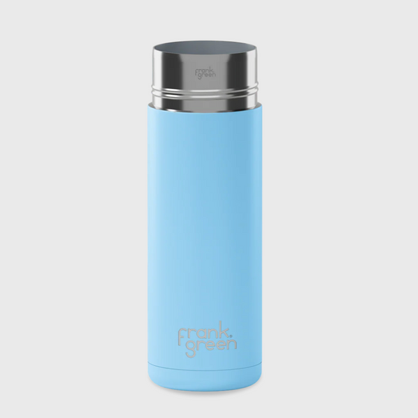 Frank Green Ceramic Reusable Bottle Base - Sky Blue (595ml)