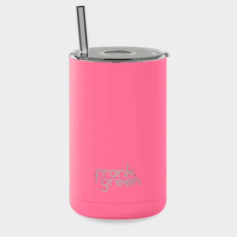 Frank Green Iced Coffee Cup with Straw - Bubblegum Blast (425ml)