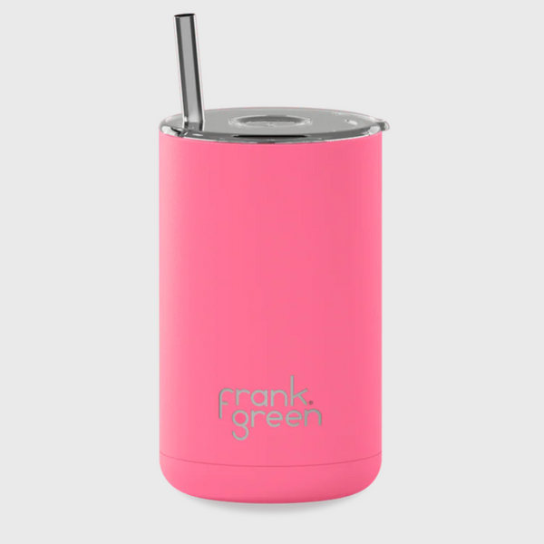 Frank Green Iced Coffee Cup with Straw - Bubblegum Blast (425ml)