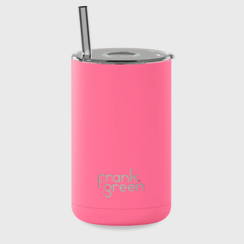 Frank Green Iced Coffee Cup with Straw - Bubblegum Blast (425ml)