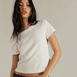 Free People Atlas Crew Tee - Ivory