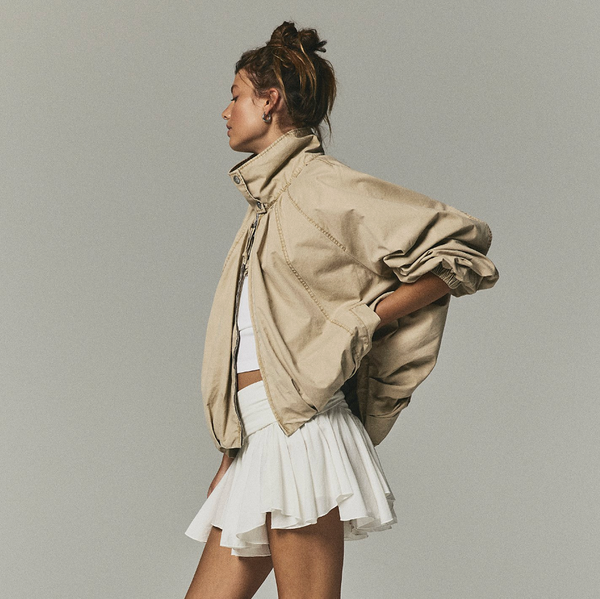 Free People Chelsea Funnel-Neck Jacket