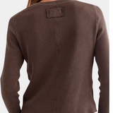 Free People Easy Does It Tee- Dark Brown style