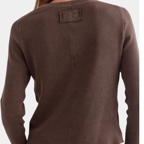 Free People Easy Does It Tee- Dark Brown style