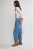 Free People Good Luck Overall -  Ultra Light Beam Side