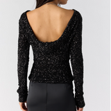 Free People Leading the Way Long Sleeve Black