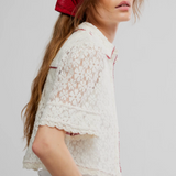 Free People Mannie Lace Buttondown - Side