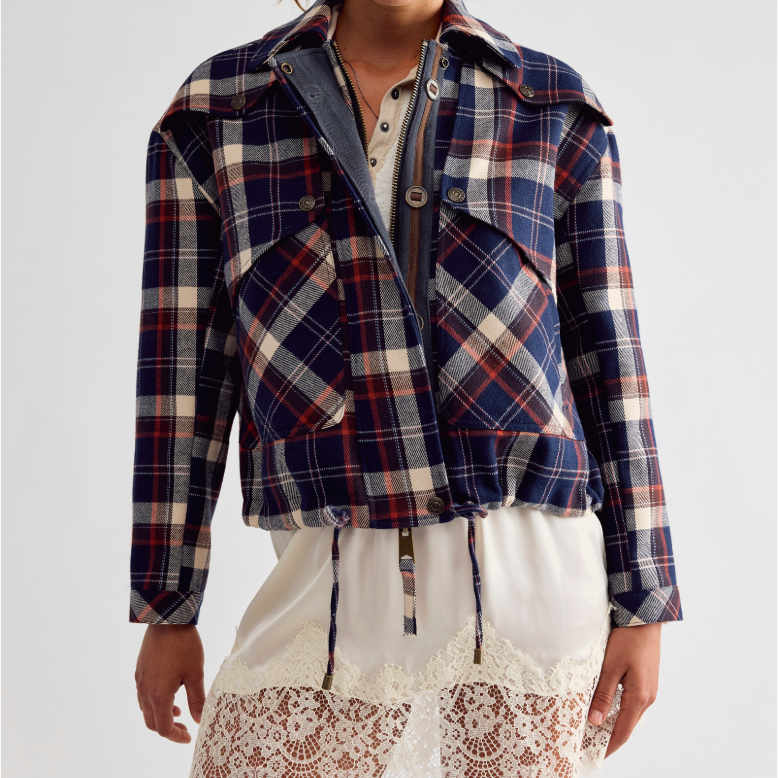 Free People Morant Jacket in Navy 