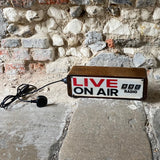 Live On Air BBC Radio Wooden Lightbox